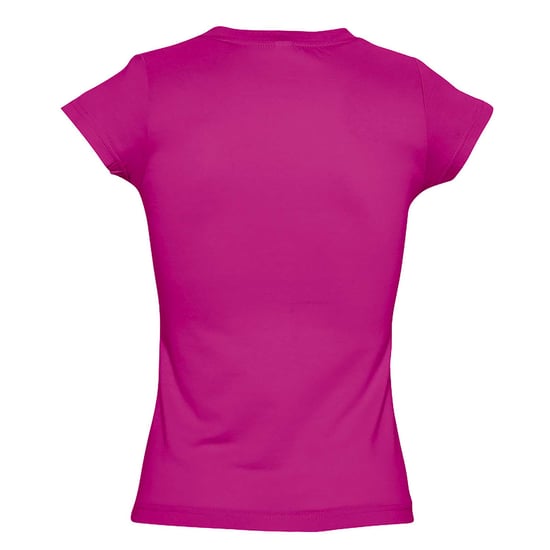 SOLS Dames/dames Maan V Hals T-Shirt met korte mouwen (Fuchsia) - Image 2