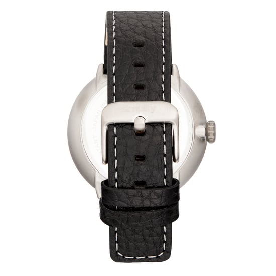 Simplify The 7100 Leather-Band Watch w/Date