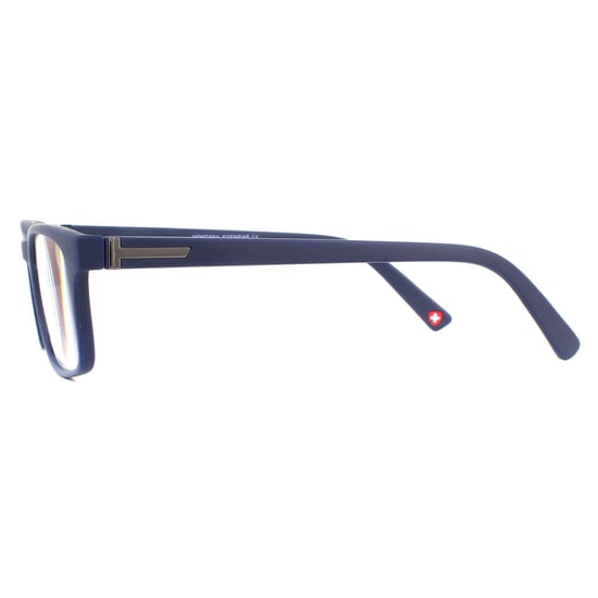 Montana Rectangular Unisex Matte Blue Glasses