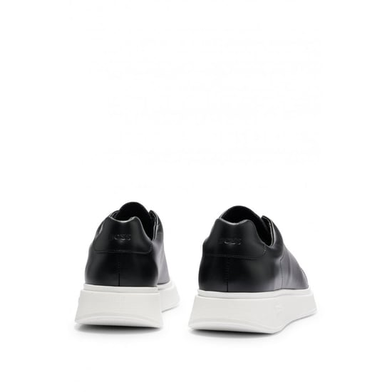 BOSS Orange Bulton Runn Mens Polished Leather Trainers With Rubber Outsole