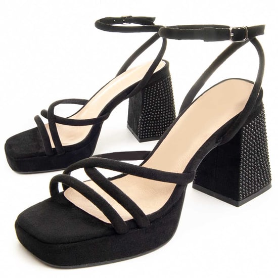 Montevita Heel Sandalen Festsand In Zwart - Image 1