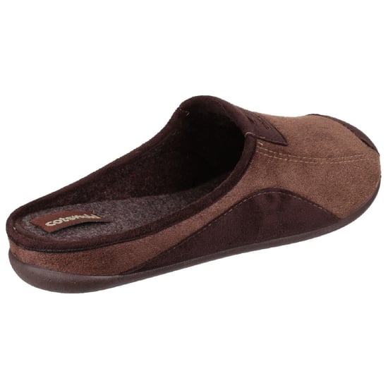 Cotswold Mens Westwell Slip On Mule Slippers (Brown)