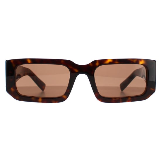 Prada Rectangle Womens Dark Tortoise Dark Brown PR06YS