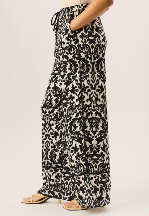 Ikat-print broek met wijde pijpen - Image 3