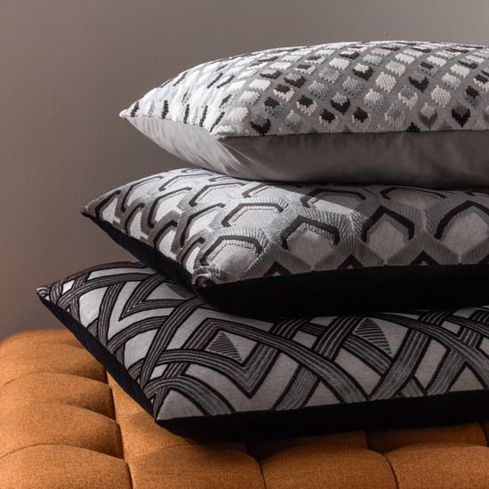 Paoletti Lexington Velours Jacquard Kussen Gevuld met Veren - Image 5