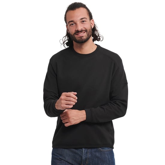 Russell Heren Spotshield Sweatshirt met zware ronde hals (Zwart) - Image 3