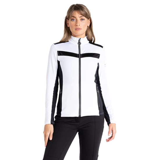 Dare 2B Womens/Ladies Divinity II Core Stretch Fleece Jacket (White/Black)