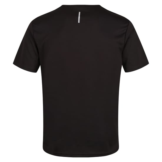 Regatta Mens Pro Reflective Moisture Wicking T-Shirt (Black)