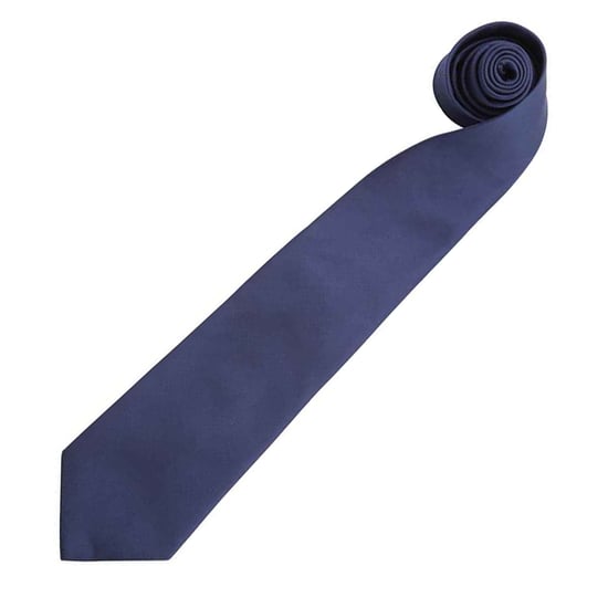 Premier Mannen 'Kleuren' Effen Mode / Zakelijke Stropdas (Marineblauw) - Image 2