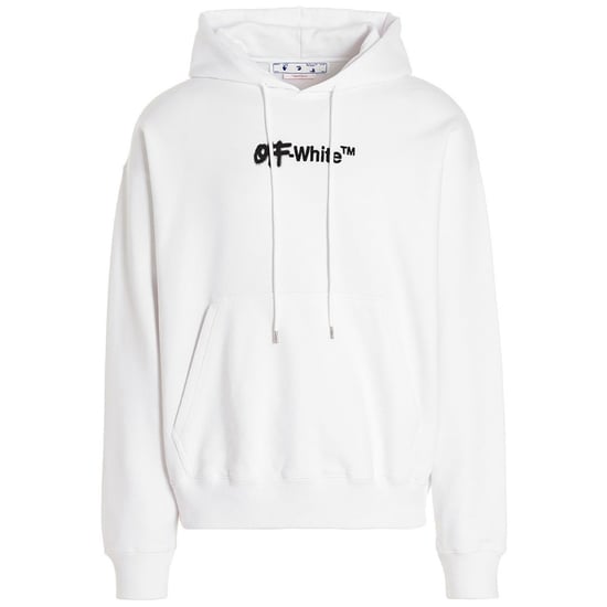 Off-White Spray Helvetica Skate Fit White Hoodie