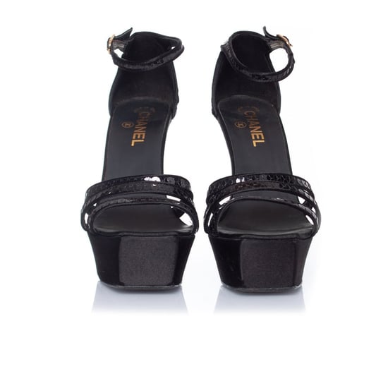 Black sequined sandal - Image 4