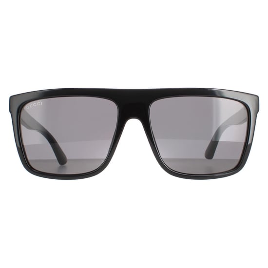 Gucci Square Mens Black Grey  GG0748S Sunglasses