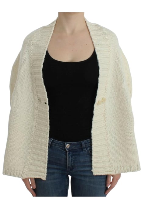 Costume National Women's White knitted cardigan