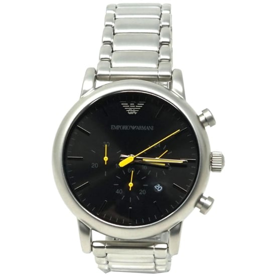 Emporio Armani AR11324 Luigi chronograaf zilveren horloge - Image 1