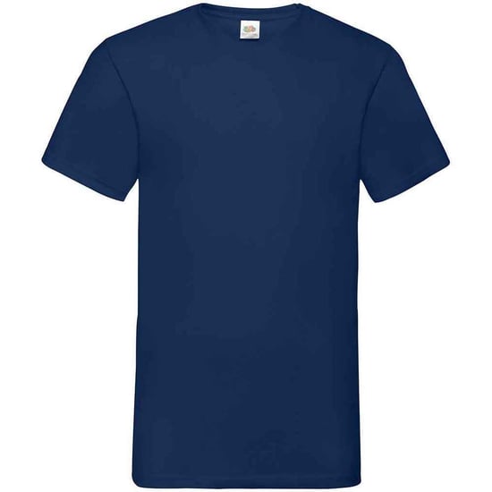 Fruit of the Loom Heren Valueweight V Neck T-shirt (Marine) - Image 1