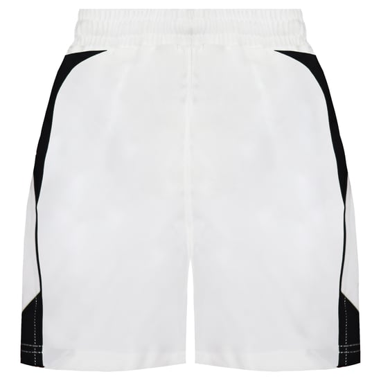 Nike Stretch Waist White/Black Graphic Logo Boys Shorts 217258 100