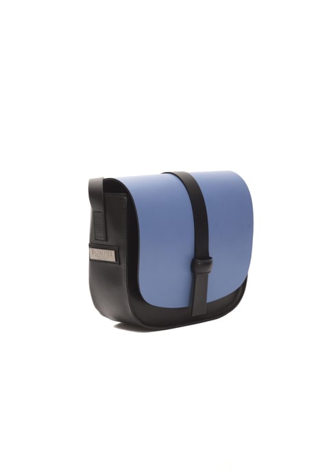 Pompei Donatella Vrouwen Blauw Leren Crossbody Tas - Image 2