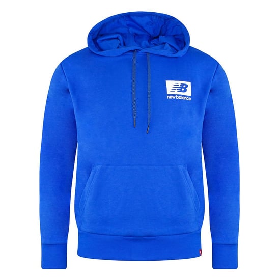 New Balance Long Sleeve Laser Blue Pullover Men Essentials ID Hoodie MT13516 LSB