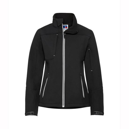 Russell Dames/Dames Bionic Zachte Shell Jas (Zwart) - Image 1
