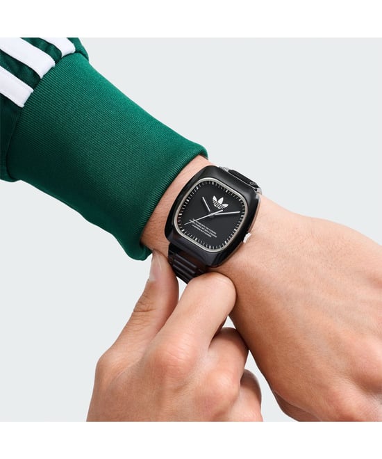 Adidas Originals Retro Wave Twee Unisex Zwarte Horloge AOSY24531 - Image 5