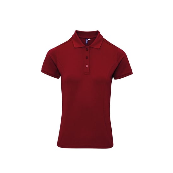 Premier Dames/Dames Coolchecker Plus Poloshirt (Bourgondië) - Image 1