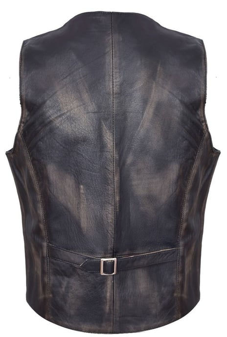 Tan Leather Waistcoat