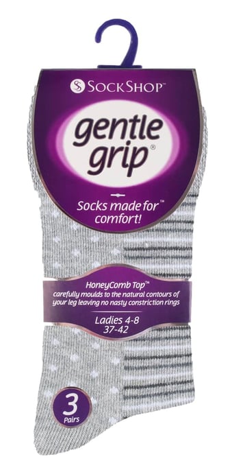 6 paar sokken zonder elastiek damessokken met zachte grip - GG99 - Image 2