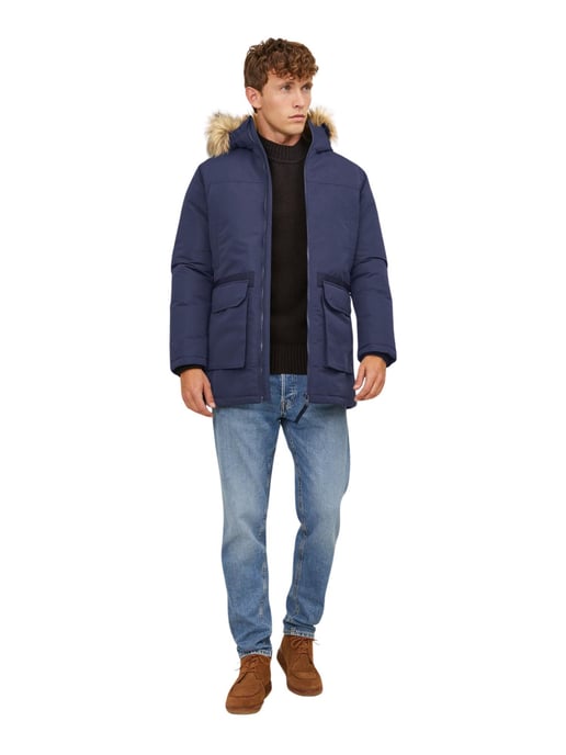 Jack & Jones Jas Winter Wing Parka Blauw - Image 4
