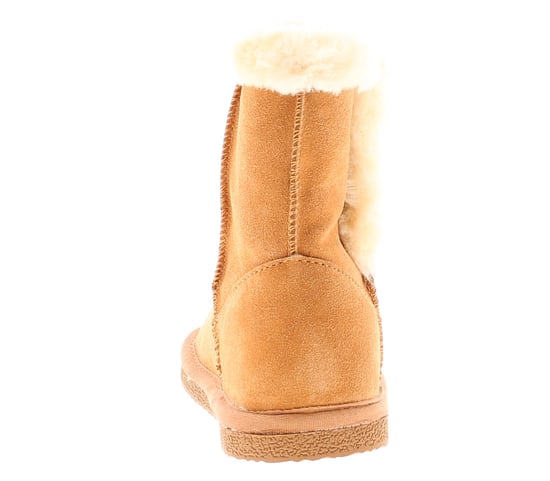 Hush Puppies Ashlyn Genuine Suede Bootie Slippers Tan