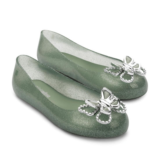 Sweet Love Fly Glitter Green Flats - Image 2