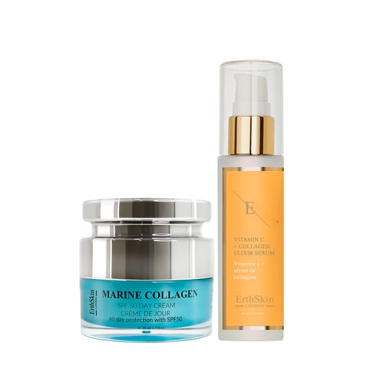 Maritieme Kollagen SPF50 Dagcrème 50ml + VITAMIEN C + Kollagen Elixir Serump 60ml - Image 1