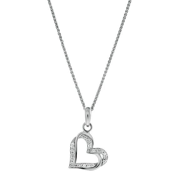 Orphelia 'Cecilia' Dames 925 Sterling Zilveren Hanger met Ketting - Zilver ZH-7584 - Image 1