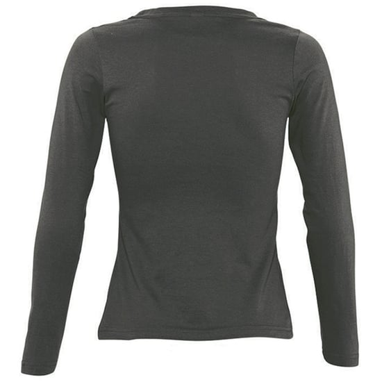 SOLS Dames/dames Majestic T-Shirt met lange mouwen (Donkergrijs) - Image 2