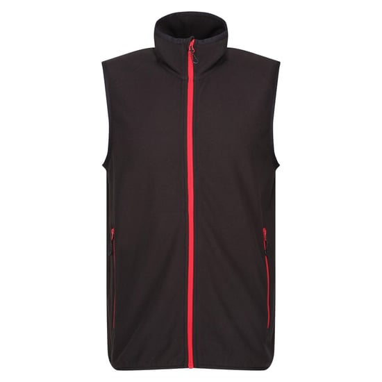Regatta Mens Navigate Fleece Gilet (Black/Classic Red)