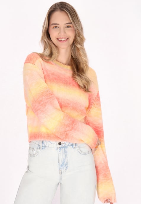 Mymo Jumper Dames Oranje Veelkleurig - Image 3