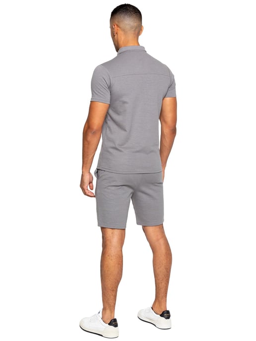 Enzo | Heren Polo Trainingspak Set - Grijs - Image 2