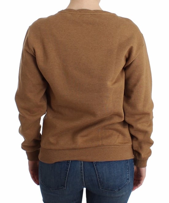John Galliano Dames Bruine Crewneck Katoenen Trui - Image 3