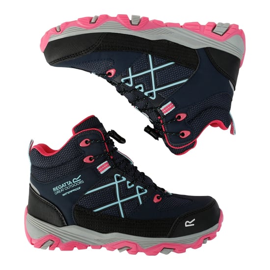 Regatta Childrens/Kids Samaris III Walking Boots (Navy/Pink Potion)