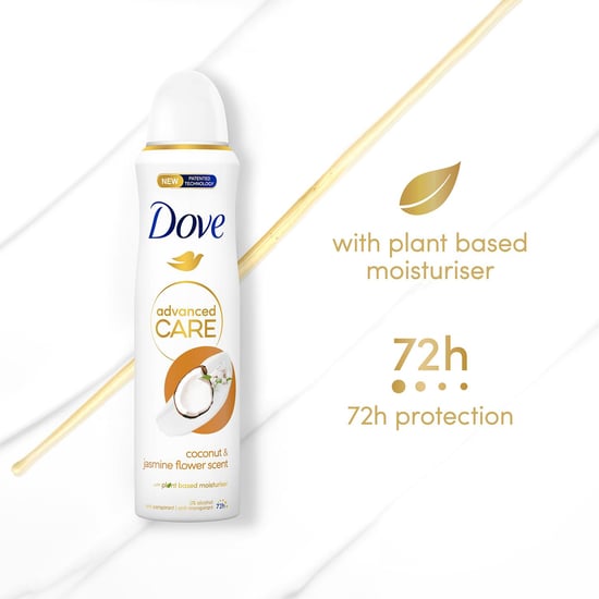 Dove Advanced Care Antiperspirant Deo Coconut & Jasmine Flower Scent 200ml, 6pk