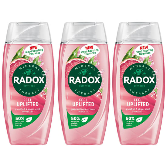 Radox Shower Gel Feel Uplifted With Grapefruit & Ginger Scent 225 ml, 3 Pack.