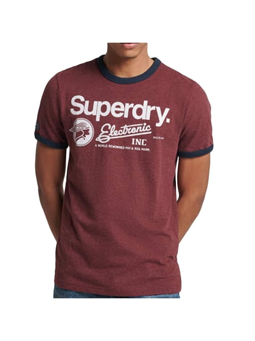 Superdry Core Logo Graphic Ringer-T-shirt voor heren - Image 1