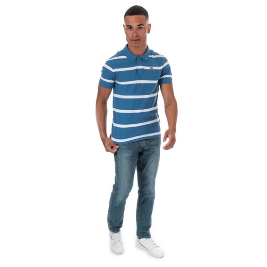 Men's Levis Good Polo Shirt in Blue - Image 3