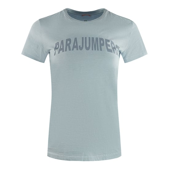 Parajumpers Cristie Brand Logo Vapor Blauw T-shirt - Image 1
