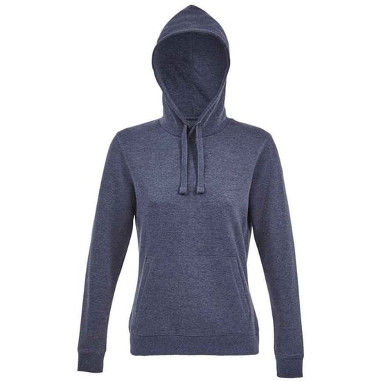 SOLS Dames/Dames Spencer Sweatshirt met capuchon (Denim Heather) - Image 1