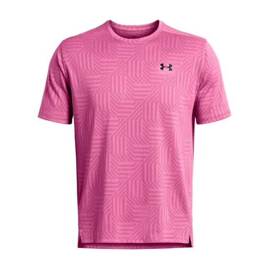Men's Under Armour Tech Vent Geotessa Short Sleeve T-Shirt in Pink
