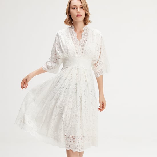 Kimono Sleeves Lace Dress