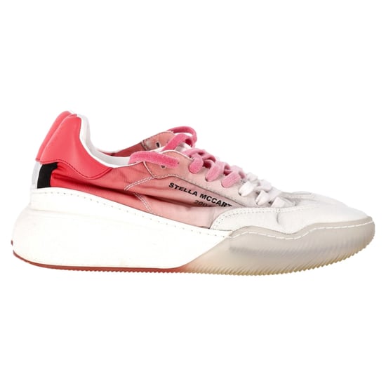 Stella McCartney Loop Ombre Sneakers in roze en witte polyester - Image 1