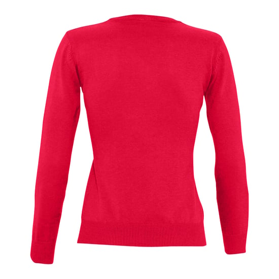 SOLS Dames/Dames Galaxy V Hals Sweatshirt (Rood) - Image 2