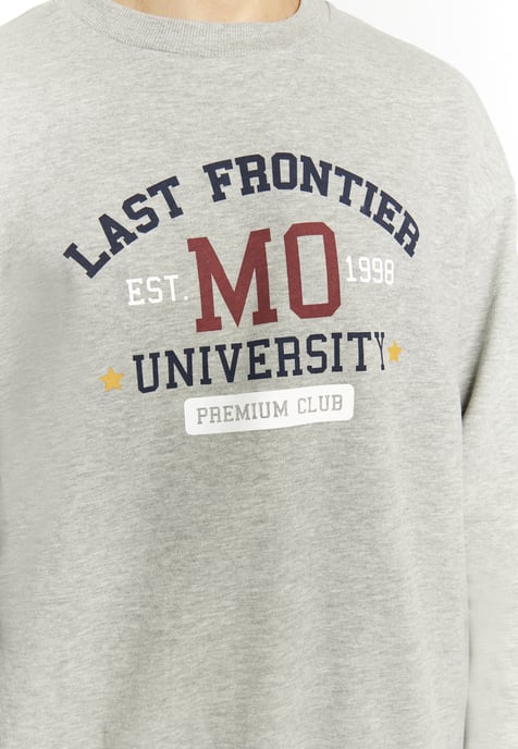 Mo Sweatshirt Heren grijs melange - Image 5