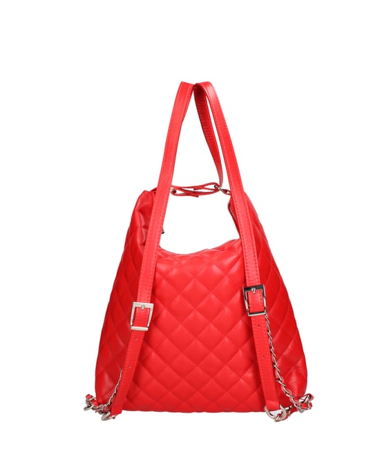 Roberta Rossi Shoulder bag convertible into a backpack Women RED